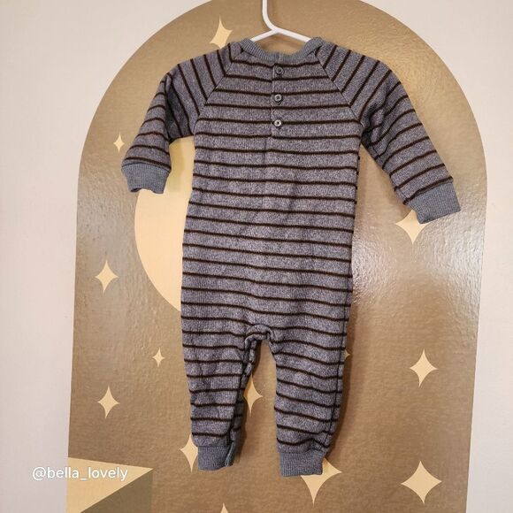 🏖 9M Carter's Super Cozy Woven Bear Onesie - Picture 4 of 4